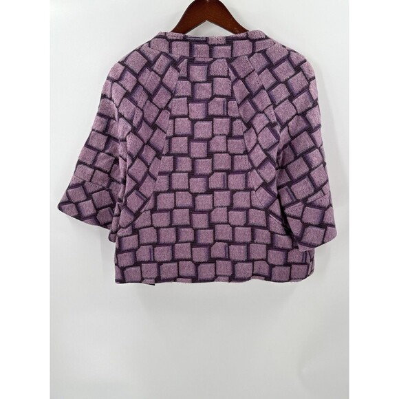 NWOT Hilton Hollis Jacket Size 8 Multicolor Boho Artsy Business Casual Career - Picture 6 of 10